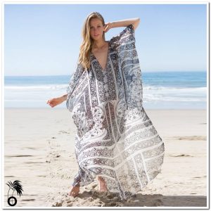 Robe de plage Paréo Col V Dina