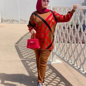 Ensemble Tricoté 2 Pièces : Le Look Parfait pour l'automne-hiver