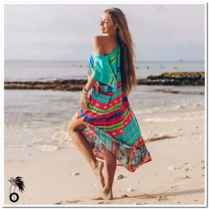 Robe de plage satin Mylène