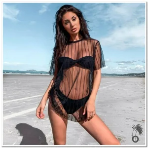 Robe de plage transparente