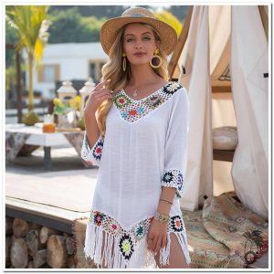 Robe de plage au crochet