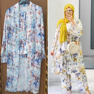 Ensemble Cardigan  Et Pantalon avec ceinture