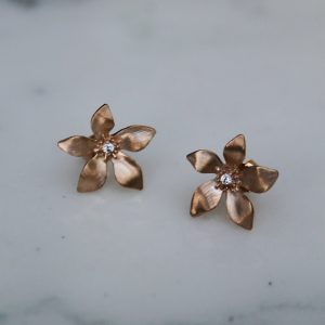 Boucles d&rsquo;oreilles Gaïa – Plaqué or