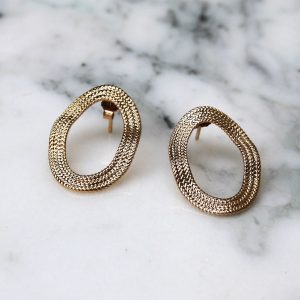 Boucles d&rsquo;oreilles Nihoa – Plaqué or