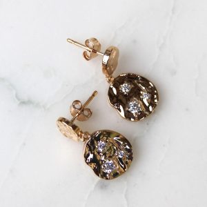 Boucles d&rsquo;oreilles Liséa – Plaqué or