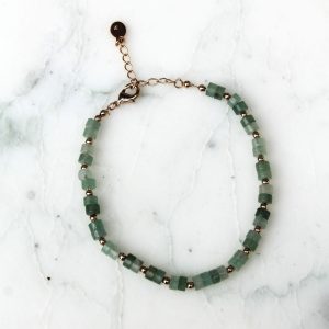 Bracelet Oria en plaqué or et Quartzite