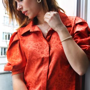 Chemisier Clémentine en satin