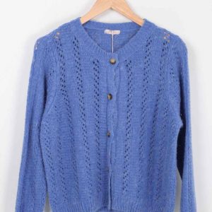 Gilet en Alpaga Suzanne – Bleu roi