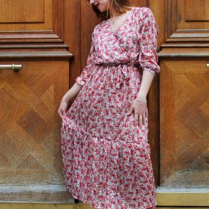 Robe longue fleurie Adeline