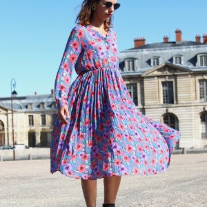 Robe plissée Livia