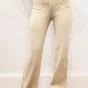 Pantalon flare velours écru - Rizzi