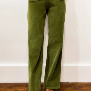 Pantalon flare velours vert - Rizzi