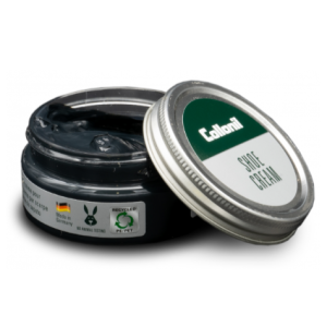 Cirage en pâte Produit d&rsquo;entretien pour chaussures en cuir lisse  COLLONIL Shoe cream cinq coloris : noir, marron clair, marron foncé, bleu, rouge