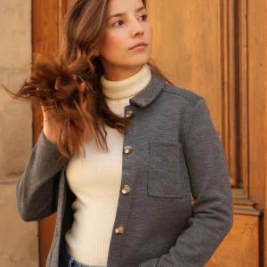 Gilet Alia laine grise