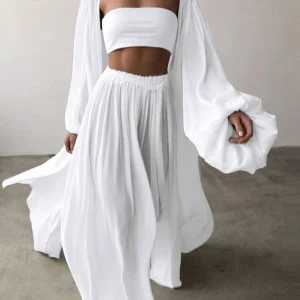 Ensemble Kimono / Pantalon décontracté chic