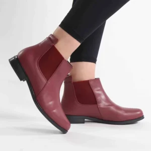 IFNI – Bottines femmes en Grenat