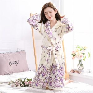 Peignoir Femme Fleuri