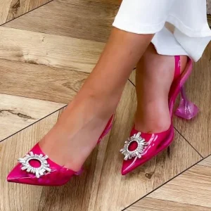 Glowy – Escarpin à talon en Fuchsia