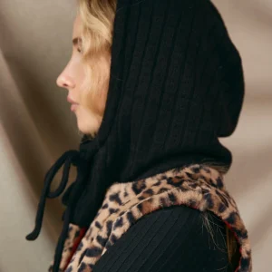 Cagoule Edna maille noire