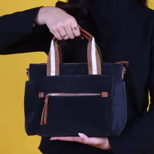 Nomade – Sac à main en Noir-Marron