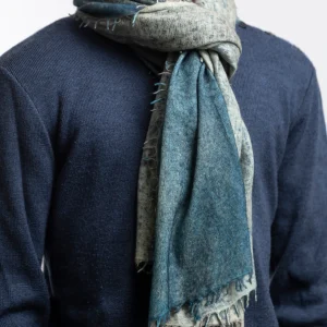 Echarpe en Cashmere Spray - Bleu