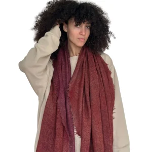 Echarpe en Cashmere Spray - Bordeaux