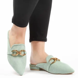 ANJAZ – Mules Femmes en Vert