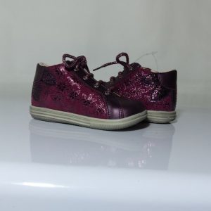 BOTTINES fillette  BOPY ZAVENA cuir doublé cuir coloris bordeaux