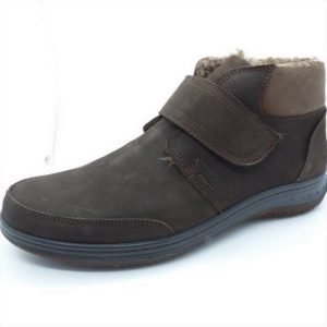 Boots Homme Fourrés chaud à Velcro semelle sport Largeur confort ARIMA OURAL coloris marron