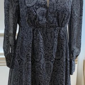 Robe Courte Theo Noir Cachemire