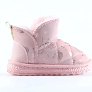 Leopoldo – Bottines imperméables pour fille en Rose