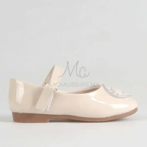 Johana – Ballerines pour fille en Beige