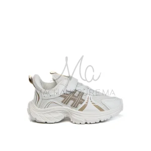 FlexRun – Baskets enfants en Kaki