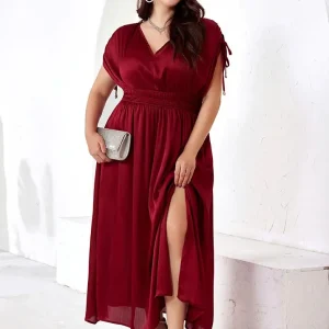 Robe bordeaux grande taille
