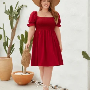 Robe évasée grande taille