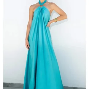 Robe longue fluide dos nu