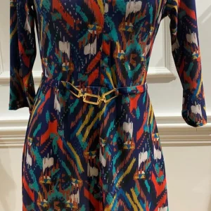 Robe Chemise Courte Imamie Bleu Multicolore Ikat