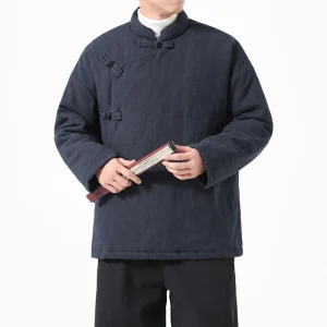 Parka Chinoise Traditionnelle Homme - Hanfu Hiver & Style Vintage