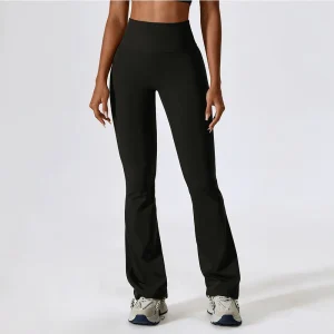 Pantalon de Yoga Femme - Leggings Flare Taille Haute pour Fitness et Gym
