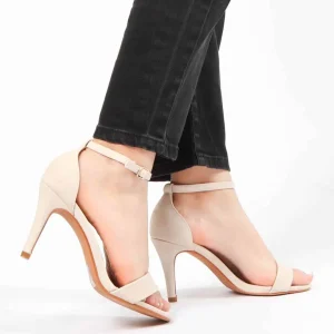 Saphir – Sandales à talon en Beige