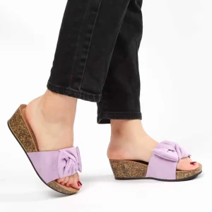Glamour – Sandales compensées en Mauve