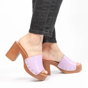Orion – Sandales à talon en Mauve