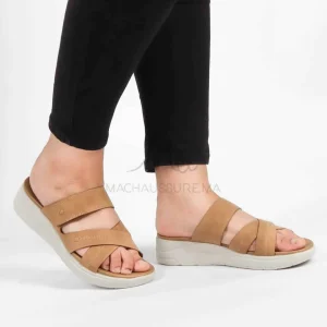 Epicéa – Sandales confortables en Tabac
