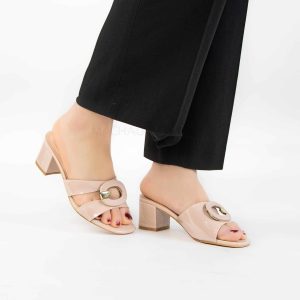 Fiorella – Sandales à talon en Abricot