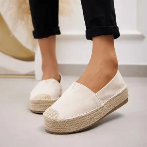 Flocon – Espadrilles Compensées en Beige