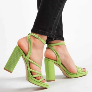 Vivid – Sandales à talon Vert