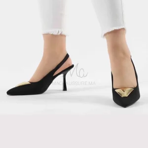 FLAVIA – Escarpin à talon en Noir