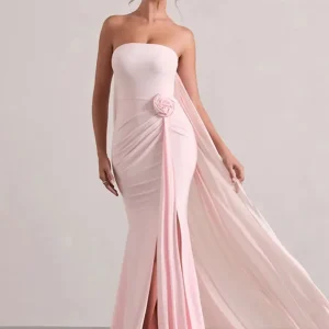 Robe longue fendue ceremonie