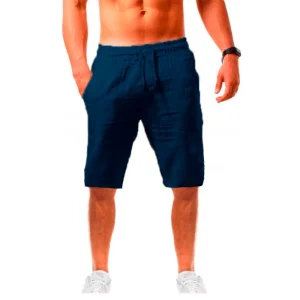 "Nuage Doux" Shorts en Lin et Coton pour Homme