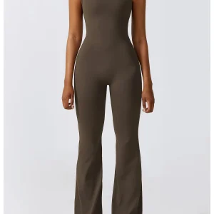 Combinaison de Yoga Femme Push-Up - Tenue de Sport Moulante pour Fitness et Pilates